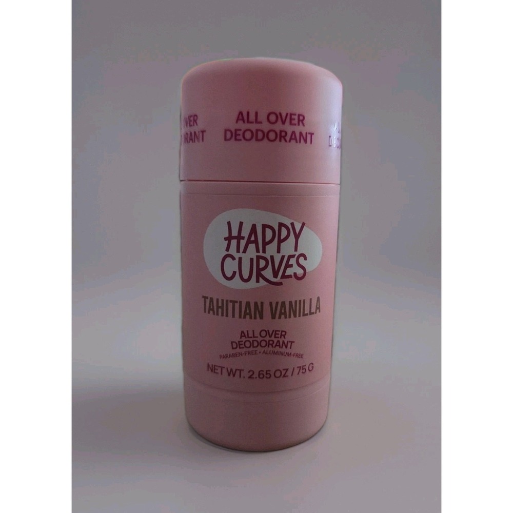 Happy Curves Tahitian Vanilla All Over Whole Body Natural Deodorant New
